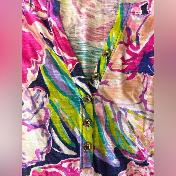 Lilly Pulitzer Havana Tipping Point Swing Mini Dress Asymmetrical sz SMALL - Picture 5 of 9